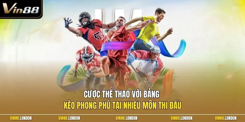 Cược thể thao với bảng kèo phong phú tại nhiều môn thi đấu